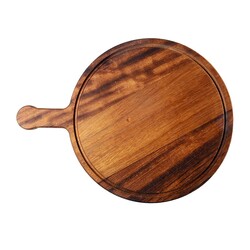 Biradlı GRV-1796 Ireko Wooden Pizza Serving Board with Handles, 32 cm - Biradlı