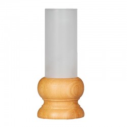 Biradlı GRV-1861 Wooden Candlestick, 16.5 cm, Oak - Biradlı