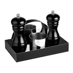 Biradlı GRV-198 Acrylic Manage Set, 4 pcs, 20x12x3 cm, Black - Biradlı