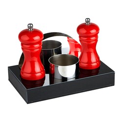 Biradlı GRV-198 Acrylic Manage Set, 4 pcs, 20x12x3 cm, Red - Biradlı