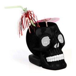 Biradlı GRV-20202 Ceramic Tiki Mug, 550 cc, Black - Biradlı