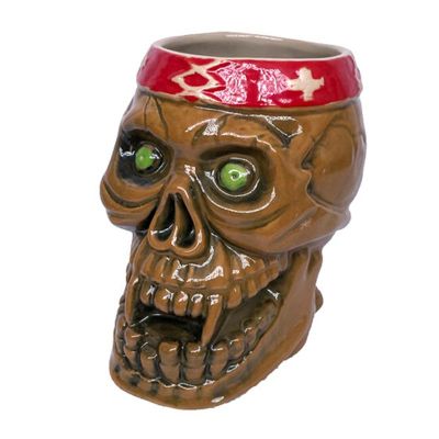 Biradlı GRV-20225 Seramik Tiki Kokteyl Bardağı, 12x11 cm, 350 cc - 1
