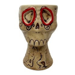 Biradlı GRV-20229 Ceramic Tiki Cocktail Glass, 8.5x13.5 cm, 450 cc - Biradlı