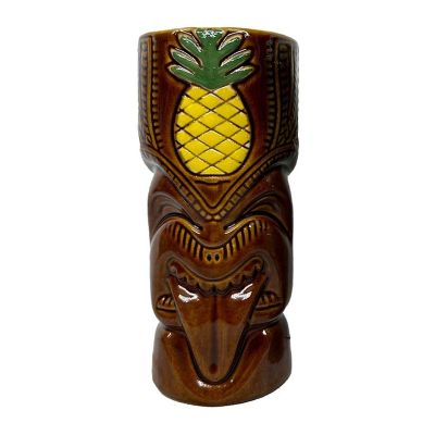 Biradlı GRV-20231 Seramik Tiki Kokteyl Bardağı, 8x18cm, 550 cc - 2