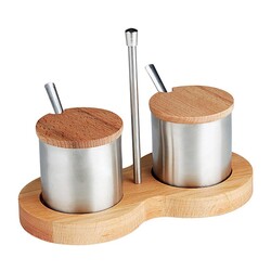 Biradlı GRV-240 Spice Rack Set with Stand, 2 pcs - Biradlı