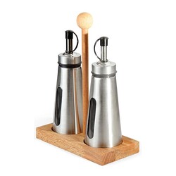 Biradlı GRV-2413 Wooden Oil Holder Stand, 2 pcs, 150 cc - Biradlı
