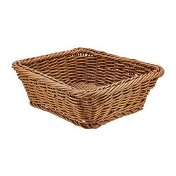 Biradlı GRV-2457 Square Plastic Bread Basket, 19x19x7 cm - Biradlı
