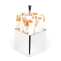 Biradlı GRV-256 Square Handle Steel Sugar Bowl - Biradlı