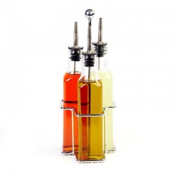 Biradlı GRV-274 Square Oil Holder Set, 3 pcs, 250 cc - Biradlı