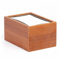 Biradlı GRV-275 Horizontal Wooden Napkin Holder, Walnut - Biradlı