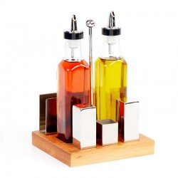 Biradlı GRV-279 Square Oil and Salt Shaker Set, 6 pcs, 250 cc - Biradlı