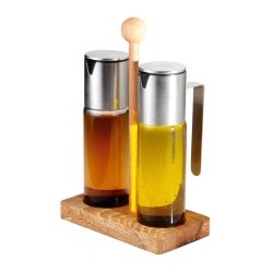 Biradlı GRV-3002 Wooden Stand Oil Holder Set, 2 pcs, 180 cc - Biradlı