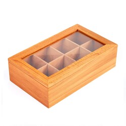 Biradlı GRV-311 Wooden Tea Bag Stand, 17x29x7.5 cm - Biradlı