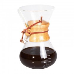 Biradlı GRV-312 Кофеварка Chemex Pour Over с деревянной ручкой, 600 мл - Biradlı