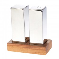 Biradlı GRV-317 Everest Square Large Salt Shaker Set, 2 pcs, Bright - Biradlı