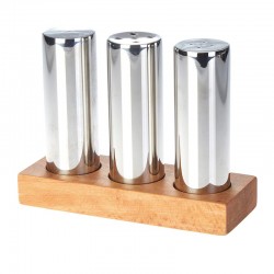 Biradlı GRV-318 Everest Round Large Salt Shaker Set, 3 pcs, Bright - Biradlı
