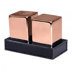 Biradlı GRV-321 Dwarf Square Salt Shaker Set, 2 pcs, Copper - Biradlı