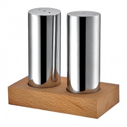 Biradlı GRV-38 Wooden Rectangular Standing Salt Shaker Set, 2 pcs - Biradlı