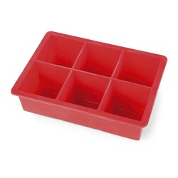 Biradlı GRV-412 Six Ice Mould Silicone, Red - Biradlı