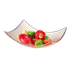 Biradlı GRV-5016 Wire Fruit Holder, 32x26x12 cm, Copper - Biradlı