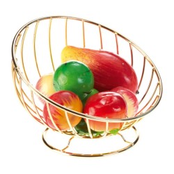 Biradlı GRV-523 حامل فاكهة سلكي ، 21x14 سم، ذهبي - Biradlı