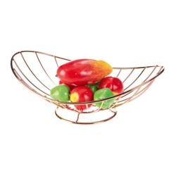Biradlı GRV-529A Wire Fruit Holder, 35x24x11 cm, Copper - Biradlı