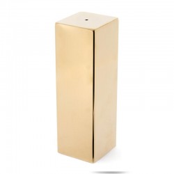 Biradlı GRV-58 Single Square Pepper Shaker, 3x8 cm, Gold - Biradlı