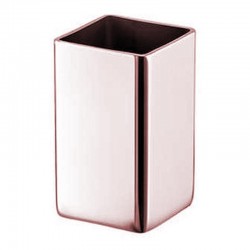 Biradlı GRV-59 Single Square Toothpick Holder, 3x3 cm, Copper - Biradlı