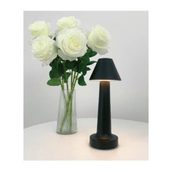 Biradlı GRV-812 مصباح طاولة قابل لإعادة الشحن، 9 × 22 سم، أسود - 2