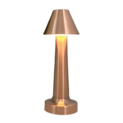 Biradlı GRV-812 Rechargeable Table Lamp, 9x22 cm, Copper - Biradlı
