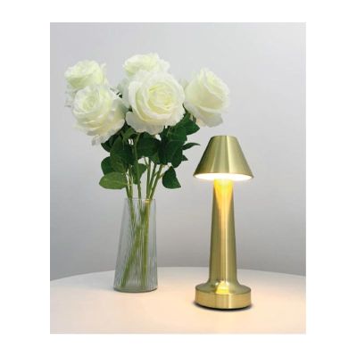 Biradlı GRV-812 Şarj Edilebilir Masa Lambası, 9x22 cm, Altın - Biradlı