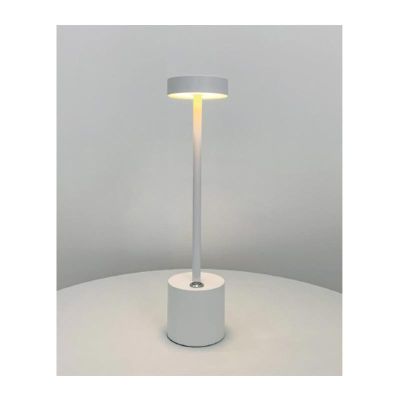 Biradlı GRV-813 مصباح طاولة قابل لإعادة الشحن، 8 × 35 سم، أبيض - Biradlı