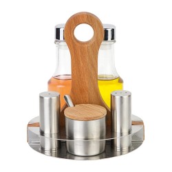 Biradlı GRV-820 Oil and Salt Shaker Set, 5 pcs - Biradlı