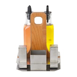 Biradlı GRV-825 Oil and Salt Shaker Set, 5 pcs - Biradlı