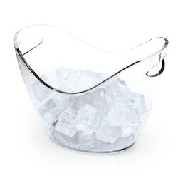 Biradlı GRV-S106 دلو زجاجة أكريليك، 27x27x27x20 سم، شفاف - Biradlı