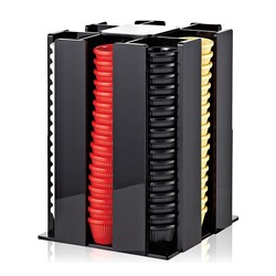 Biradlı GRV-SS06 حامل إناء الصلصة الدوار، سعة 136 قطعة، 6 سم - Biradlı