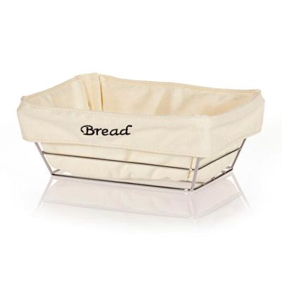 Biradlı HW-182B Rectangular Cloth Bread Basket, 22x16 cm - Biradlı