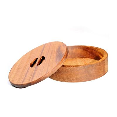 Biradlı GRV-1805 İreko Ahşap Kapaklı Tortilla Sunum Kabı - 1