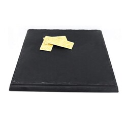 Biradlı BRD-16925 Kare Tarako Sunum Tepsisi, 30x30x2.5 cm, Siyah - Biradlı