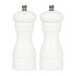 Biradlı BRD-232 Metal Tuz ve Karabiber Değirmeni, 2'li, 13 cm, Beyaz - Biradlı