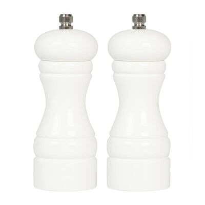 Biradlı BRD-232 Metal Tuz ve Karabiber Değirmeni, 2'li, 13 cm, Beyaz - 1