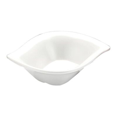 Biradlı BRD-517703 Melamin Minimal Oval Sunum Tabağı, 9x8x2 cm, Beyaz - 1