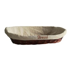 Biradlı GRV-901L Oval Konik Ekmek Sepeti, 55x40x7/17 cm - Biradlı