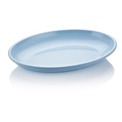 Biradlı FTS-1957 Oval Melamin Sunum Tabağı, 48x35 cm, Mavi - 1