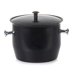 Biradlı Steel Ice Bucket, 13.5x10 cm, Black - Biradlı