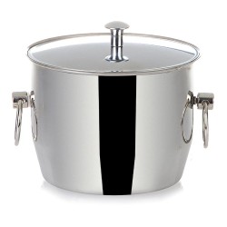 Biradlı Steel Ice Bucket, 13.5x10 cm - Biradlı