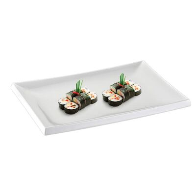 Biradlı BRD-118615 Melamin Sushi Servis Tabağı, 40x27x2 cm - 1