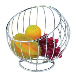 Biradlı GRV-524 Tel Meyvelik Sunum Kasesi, 24x14x21 cm - Biradlı