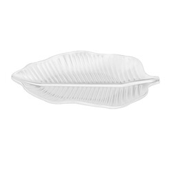 Biradlı Yaprak Sunum Tabağı, Melamin, 33x20.5x3.5 cm - Biradlı