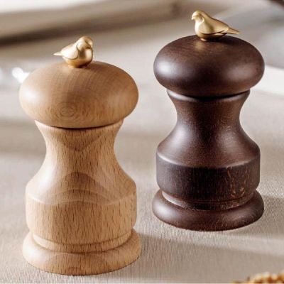 Bisetti Bird Karabiber Değirmeni, 11 cm, Doğal Ahşap - 2